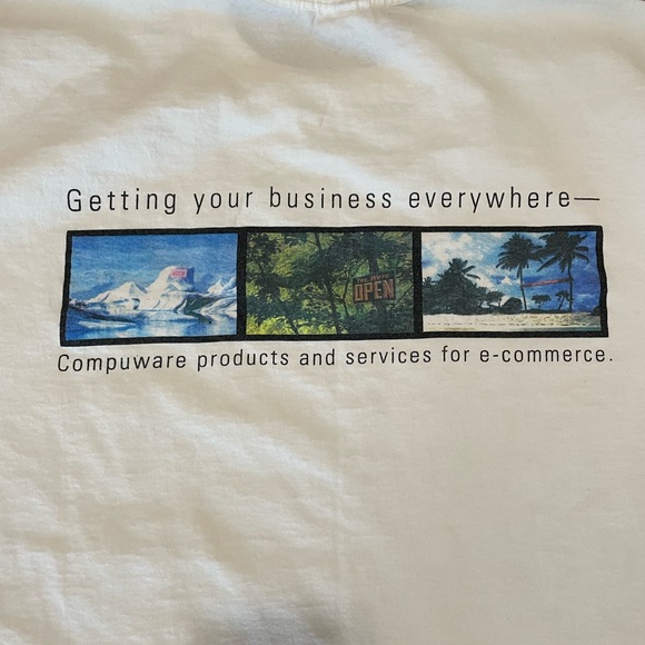 Vintage 90s Compuware E-Commerce Internet T-shirt - Picture 4 of 5